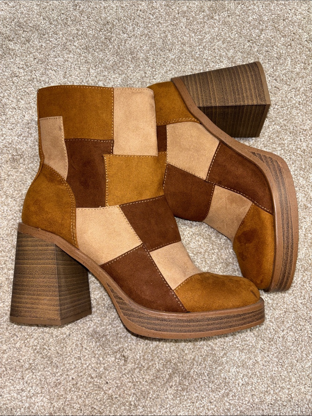 Universal Thread - Patchwork Olly Platform Boots